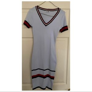 Fashions short sleeve light blue with stripes